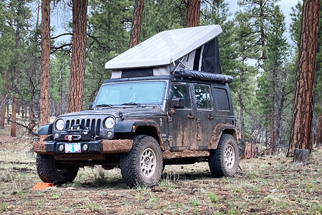 After all the mud, camping in the rain