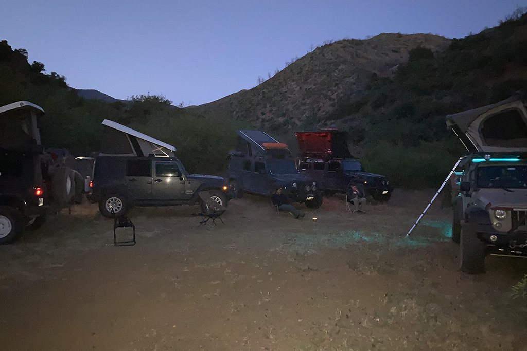 There are not many places to park six Jeeps along Pioneer Pass, but we found one